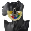 E-4369 New Fashion 6 Colors Silver Plated Alloy thread Tassel Pendant earrings Jewelry