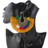 E-4369 New Fashion 6 Colors Silver Plated Alloy thread Tassel Pendant earrings Jewelry