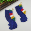 E-4367 New Arrival Bohemian Hook Pendant Tassel Earring for Women Jewelry