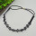 F-0466 New Fashion Black Pu Leather Hollow Out Flower Hairband women Accessory