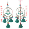 E-4373 5 colors Ethnic Handmade Thread Tassel Drop Earrings for Women Bohemian Fashion Jewelry Accessories
