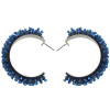 E-4374 New Fashion Personality 6Colors Silver Plated Crystal drop stud Earrings Jewelry