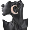 E-4374 New Fashion Personality 6Colors Silver Plated Crystal drop stud Earrings Jewelry