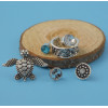 E-4377 6Pcs/set Tortoise Shape Silver Metal Rhinestone Stud Earrings for Women Bohemian Party Fashion Accessories