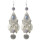 E-4378 Bohemian Fashion Jewelry 5 colors Silver Plated Bead Plush ball pendant Drop Earrings