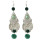 E-4378 Bohemian Fashion Jewelry 5 colors Silver Plated Bead Plush ball pendant Drop Earrings