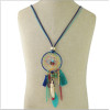 N-6950 Fashion Lady Vintage Tassel Feather Necklace Long Pendant Jewelry for Women
