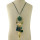 N-6954 New Gold Plated Tassel Charm turquoise thread leaf Plush ball pendant Necklace Jewelry