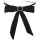 N-6958 Ribbon Chain Big Chiffon Bowknot Rhinestone Flower Button Choker Necklace