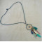 N-6950 Fashion Lady Vintage Tassel Feather Necklace Long Pendant Jewelry for Women