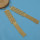 E-4381 Bohemian Fashion Jewelry 3 colors Silver Gold Plated Simple tassel pendant Drop Earrings