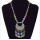 N-6960 2 style Bohemian Vintage Colorful Acrylic Bead Chain Alloy Moon Leaves Tassel Pendant Choker Necklace for Women Costume Jewelry