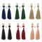 E-4389 6 Colors Bohemian Thread Tassel Pearl Drop Earrings for Women Ladies Party Anniversary Birthday Gift