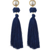 E-4389 6 Colors Bohemian Thread Tassel Pearl Drop Earrings for Women Ladies Party Anniversary Birthday Gift