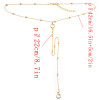 N-6957 New Fashion Silver Plated bead chain Crystal pendant Necklace