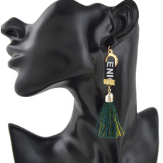 E-4390 New Fashion 1 Colors Metal  Alloy  thread Tassel Pendant earrings For Women Jewelry