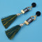 E-4390 New Fashion 1 Colors Metal  Alloy  thread Tassel Pendant earrings For Women Jewelry