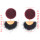 E-4391 Fashion Black Wine Color Fur Ball Drop Earrings for Women Bohemian Wedding Party Accessories