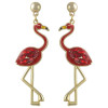E-4393 Fashion New Arrival Swan shape Crystal Charm Enamel Luxury Earring for Women Pendant Earring
