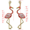 E-4393 Fashion New Arrival Swan shape Crystal Charm Enamel Luxury Earring for Women Pendant Earring