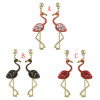E-4393 Fashion New Arrival Swan shape Crystal Charm Enamel Luxury Earring for Women Pendant Earring