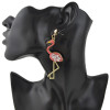 E-4393 Fashion New Arrival Swan shape Crystal Charm Enamel Luxury Earring for Women Pendant Earring