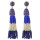 E-4394 Fashion Colorful Resin Beads Statement Earrings for Women Wedding Party Jewelry Birtday Gift