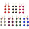 E-4397 7 Colors Cute Thread Pom Pom Ball Drop Earrings for Women Ladies Party Fashion Jewelry