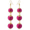 E-4397 7 Colors Cute Thread Pom Pom Ball Drop Earrings for Women Ladies Party Fashion Jewelry