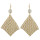 E-4392 New Fashion Bohemian Gold Silver Plated Hollow out Crystal Rhinestone pendant earrings