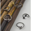 R-1490 5Pcs/Set Bohemain Black Alloy Midi Finger Rings for Women Wedding Party Fashion Jewelry