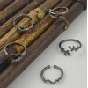 R-1491 5Pcs/Set Bohemain Black Alloy Midi Finger Rings for Women Wedding Party Fashion Jewelry