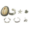 E-4402  3 Styles Punk Bohemian Shell Stud Cuff Earrings for Women Party Fashion Accessories