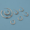 E-4401 New Fashion personality 2 Styles Punk Bohemian Shell Stud Cuff Earrings Accessories