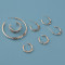 E-4401 New Fashion personality 2 Styles Punk Bohemian Shell Stud Cuff Earrings Accessories