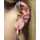 E-4401 New Fashion personality 2 Styles Punk Bohemian Shell Stud Cuff Earrings Accessories