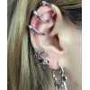 E-4401 New Fashion personality 2 Styles Punk Bohemian Shell Stud Cuff Earrings Accessories