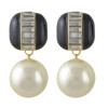 E-4405 Fashion New Arrival Pearl Crystal Charm Sea Earring for Women Jewelry