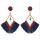 E-4408 3 Colors Bohemian Long Fringe Tassel Drop Earrings for Women Wedding Party Birthday Gift