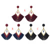 E-4408 3 Colors Bohemian Long Fringe Tassel Drop Earrings for Women Wedding Party Birthday Gift
