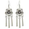 E-4413 2 style Fashion Vintage Hook Bohemian Carving Flower Tassel Earring for Women Jewelry