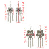 E-4413 2 style Fashion Vintage Hook Bohemian Carving Flower Tassel Earring for Women Jewelry