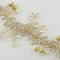F-0472 Fashion Lace Flowers Crystal Pearl Beads  Hairpin Hair Clip For Women  Bridal Wedding Hair Accessories Jewelry