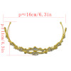 F-0473 Luxury Rhinestone Gold Queen Crown Bridal Headpiece Wedding Hair Accessories