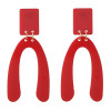 E-4412 Fashion Women Gold Plated Geometric Plastic Earrings