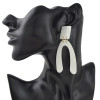 E-4412 Fashion Women Gold Plated Geometric Plastic Earrings