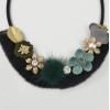 N-6962 Fashion Multilayer tassel Pearl Pendant Flower Shape Necklaces for Women Bohemian Party Jewelry