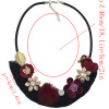 N-6962 Fashion Multilayer tassel Pearl Pendant Flower Shape Necklaces for Women Bohemian Party Jewelry
