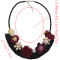 N-6962 Fashion Multilayer tassel Pearl Pendant Flower Shape Necklaces for Women Bohemian Party Jewelry