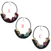N-6962 Fashion Multilayer tassel Pearl Pendant Flower Shape Necklaces for Women Bohemian Party Jewelry